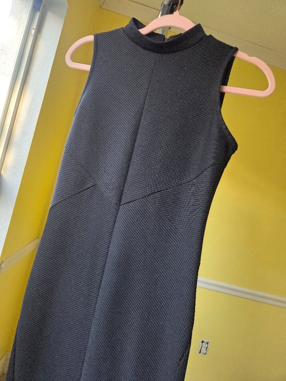 Black chevron dress